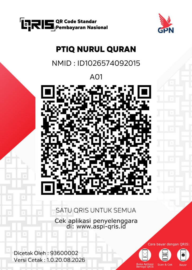 Scan QRIS PTIQ Nurul Quran